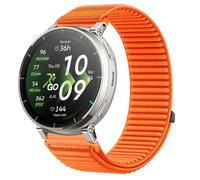 GIOPUEY Correas Compatible con Amazfit Active Max/Balance 2/Bip 6, Nylon Transpirable Sport Correa Loop Deportiva de Nylon Trenzado Strap Band - Orange