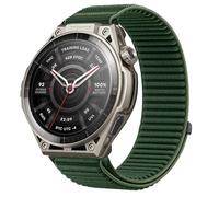 GIOPUEY Correas Compatible con Amazfit Balance Ultra, Nylon Transpirable Sport Correa Loop Deportiva de Nylon Trenzado Strap Band - Darkgreen