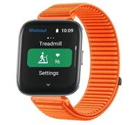 GIOPUEY Correas Compatible con Amazfit Bip 5 Unity, Nylon Transpirable Sport Correa Loop Deportiva de Nylon Trenzado Strap Band - Orange