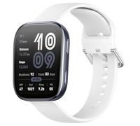 GIOPUEY Correas Compatible con Amazfit Bip 6, 22mm Suave silicona La Correa [Resistente al Desgaste] [Transpirable] Pulsera - White
