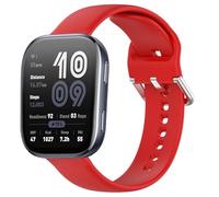 GIOPUEY Correas Compatible con Amazfit Bip 6, 22mm Suave silicona La Correa [Resistente al Desgaste] [Transpirable] Pulsera - Red