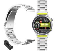 GIOPUEY Correas Compatible con Amazfit Cheetah Round, Acero inoxidable La Correa [Resistente al Desgaste] Pulsera - silver