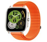 GIOPUEY Correas Compatible con Amazfit Cheetah Square, Nylon Transpirable Sport Correa Loop Deportiva de Nylon Trenzado Strap Band - Orange