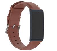 GIOPUEY Correas Compatible con Amazfit Helio Strap, piel genuina La Correa [Resistente al Desgaste] [Transpirable] Pulsera - Brown