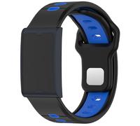 GIOPUEY Correas Compatible con Amazfit Helio Strap, Suave TPU La Correa [Diseño de color de empalme] - black/blue