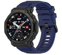GIOPUEY Correas Compatible con Amazfit T-Rex 3 Pro 48mm/Amazfit Trex 3 Pro 48mm, Suave Silicona La Correa [Resistente al Desgaste] [Transpirable] Pulsera - Midnight Blue
