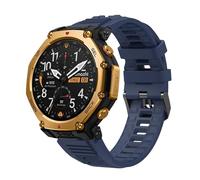 GIOPUEY Correas Compatible con Amazfit T-Rex 3 Pro 48mm, Suave Silicona La Correa [Resistente al Desgaste] [Transpirable] Pulsera - Midnight Blue