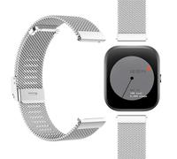GIOPUEY Correas Compatible con CMF by Nothing Watch Pro, Pulsera Trenzada de Acero Inoxidable [Resistente al Desgaste] Pulsera - Silver