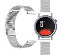 GIOPUEY Correas Compatible con CMF Watch Pro 3, Pulsera trenzada de acero inoxidable [Resistente al Desgaste] Pulsera - silver
