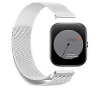 GIOPUEY Correas Compatible con CMF Watch Pro, Pulsera Trenzada de Acero Inoxidable [magnético] Pulsera - Silver