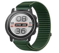 GIOPUEY Correas Compatible con COROS Apex 2 Pro, Nylon Transpirable Sport Correa Loop Deportiva de Nylon Trenzado Strap Band - Darkgreen