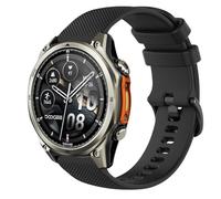 GIOPUEY Correas Compatible con DOOGEE Anywise W1/W1 Pro, Suave Silicona La Correa [Resistente al Desgaste] [Transpirable] Pulsera - Black
