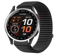 GIOPUEY Correas Compatible con Garmin Approach S44, Nylon Transpirable Sport Correa Loop Deportiva de Nylon Trenzado Strap Band - Black