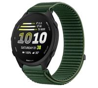 GIOPUEY Correas Compatible con Garmin Forerunner 170 Music, Nylon Transpirable Sport Correa Loop Deportiva de Nylon Trenzado Strap Band - Darkgreen