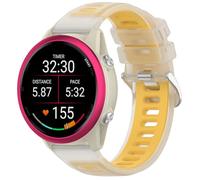 GIOPUEY Correas Compatible con Garmin Forerunner 570 47mm, Suave TPU La Correa [Diseño de color de empalme] - Yellow