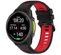 GIOPUEY Correas Compatible con Garmin Forerunner 970, Suave TPU La Correa [Diseño de color de empalme] - Black/Red