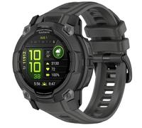 GIOPUEY Correas Compatible con Garmin Instinct 3 50mm, Suave Silicona La Correa [Resistente al Desgaste] [Transpirable] Pulsera - Dark Grey