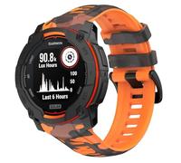 GIOPUEY Correas Compatible con Garmin instinct 3 50mm, Suave TPU La Correa [Diseño de color de empalme] - A