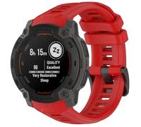 GIOPUEY Correas Compatible con Garmin instinct E 45mm, Suave silicona La Correa [Resistente al Desgaste] [Transpirable] Pulsera - Red