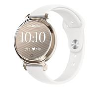 GIOPUEY Correas Compatible con Garmin Lily 2/2 Claasic/2 Active, Suave silicona La Correa [Resistente al Desgaste] [Transpirable] Pulsera - white