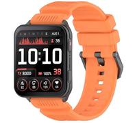 GIOPUEY Correas Compatible con Garmin Venu X1, Suave silicona La Correa [Resistente al Desgaste] [Transpirable] Pulsera - Orange