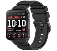GIOPUEY Correas Compatible con Garmin Venu X1, Suave silicona La Correa [Resistente al Desgaste] [Transpirable] Pulsera - Black