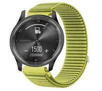 GIOPUEY Correas Compatible con Garmin VivoMove Trend, Nylon Transpirable Sport Correa Loop Deportiva de Nylon Trenzado Strap Band - Green