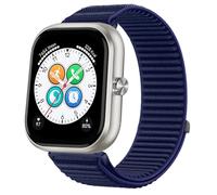 GIOPUEY Correas Compatible con Honor Choice Haylou Watch, Nylon Transpirable Sport Correa Loop Deportiva de Nylon Trenzado Strap Band - Darkblue