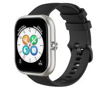 GIOPUEY Correas Compatible con Honor Choice Haylou Watch, Suave Silicona La Correa [Resistente al Desgaste] [Transpirable] Pulsera - Black