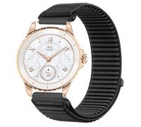 GIOPUEY Correas Compatible con Honor Choice Watch 2e, Nylon Transpirable Sport Correa Loop Deportiva de Nylon Trenzado Strap Band - Black