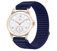 GIOPUEY Correas Compatible con Honor Choice Watch 2e, Nylon Transpirable Sport Correa Loop Deportiva de Nylon Trenzado Strap Band - Darkblue