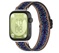 GIOPUEY Correas Compatible con Huawei Watch Fit 3/4/4 Pro, Correa tejida de nailon suave [unisexo] [Transpirable] - ethnic style-A