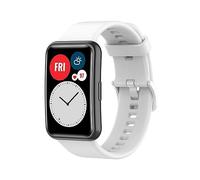 GIOPUEY Correas Compatible con Huawei Watch FIT Special Edition, Suave Silicona La Correa [Resistente al Desgaste] [Transpirable] Pulsera - White