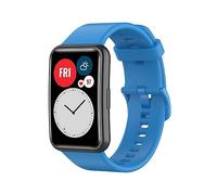 GIOPUEY Correas Compatible con Huawei Watch FIT Special Edition, Suave Silicona La Correa [Resistente al Desgaste] [Transpirable] Pulsera - Sky Blue