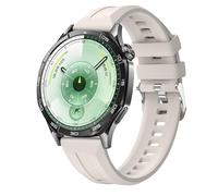 GIOPUEY Correas Compatible con Huawei Watch GT 6 46mm/GT6 Pro/GT5/GT4, Suave Silicona La Correa [Resistente al Desgaste] [Transpirable] Pulsera - Beige-B