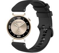 GIOPUEY Correas Compatible con Huawei Watch GT 6/GT 5 41mm, Suave silicona La Correa [Resistente al Desgaste] [Transpirable] Pulsera - Black