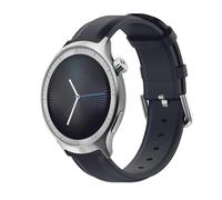 GIOPUEY Correas Compatible con Motorola Moto Watch 2026, piel genuina La Correa [Resistente al Desgaste] [Transpirable] Pulsera - Navy blue
