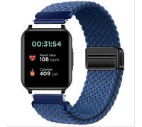 GIOPUEY Correas Compatible con Motorola Moto Watch 70, Correa Tejida de Nailon Suave [Unisexo] [Transpirable] - Blue
