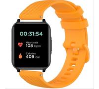GIOPUEY Correas Compatible con Motorola Moto Watch 70, Suave Silicona La Correa [Resistente al Desgaste] [Transpirable] Pulsera - Yellow