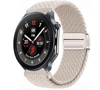 GIOPUEY Correas Compatible con OnePlus Watch 2/3, Correa Tejida de Nailon Suave [Unisexo] [Transpirable] - Beige