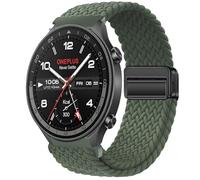 GIOPUEY Correas Compatible con OnePlus Watch 2R, Correa Tejida de Nailon Suave [Unisexo] [Transpirable] - Green