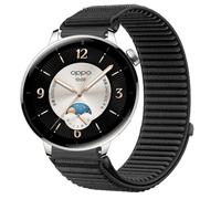 GIOPUEY Correas Compatible con OnePlus Watch 3 43mm, Nylon Transpirable Sport Correa Loop Deportiva de Nylon Trenzado Strap Band - Black
