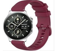 GIOPUEY Correas Compatible con OnePlus Watch 3, Suave Silicona La Correa [Resistente al Desgaste] [Transpirable] Pulsera - Dark Red