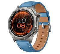 GIOPUEY Correas Compatible con OnePlus Watch 4/OPPO Watch X3, Piel Genuina La Correa [Resistente al Desgaste] [Transpirable] Pulsera - Navy Blue