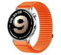 GIOPUEY Correas Compatible con OnePlus Watch Lite, Nylon Transpirable Sport Correa Loop Deportiva de Nylon Trenzado Strap Band - Orange