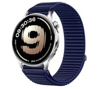 GIOPUEY Correas Compatible con OnePlus Watch Lite, Nylon Transpirable Sport Correa Loop Deportiva de Nylon Trenzado Strap Band - Darkblue
