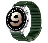 GIOPUEY Correas Compatible con OnePlus Watch Lite, Nylon Transpirable Sport Correa Loop Deportiva de Nylon Trenzado Strap Band - Darkgreen