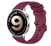 GIOPUEY Correas Compatible con OnePlus Watch Lite, Suave Silicona La Correa [Resistente al Desgaste] [Transpirable] Pulsera - Dark Red