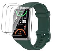 GIOPUEY Correas Compatible con OPPO Band 2, Suave Silicona La Correa + 3 Piezas Protector de Pantalla, [Resistente al Desgaste] [Transpirable] Pulsera - Army Green