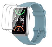 GIOPUEY Correas Compatible con OPPO Band 2, Suave Silicona La Correa + 3 Piezas Protector de Pantalla, [Resistente al Desgaste] [Transpirable] Pulsera - Blue